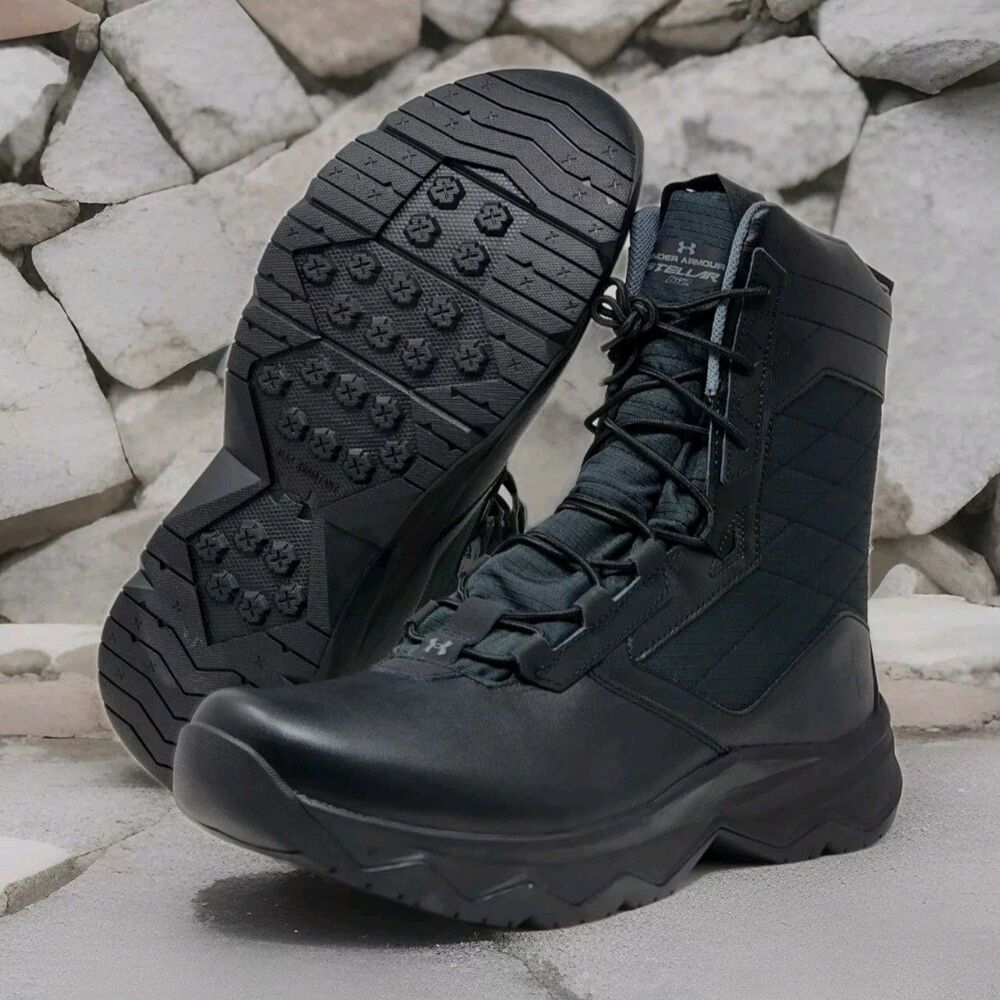 New Under Armour UA Stellar G2 Tactical Boots  Black 3024946-001 Men's Size 12.5